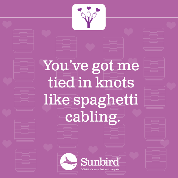 You’ve got me tied in knots like spaghetti cabling.
