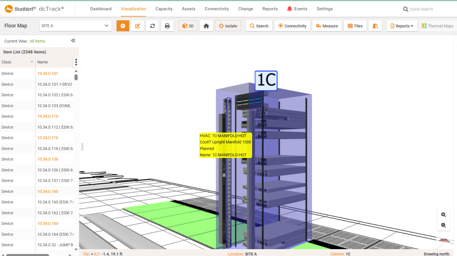 Modeling of In-Rack Manifold